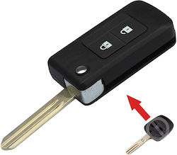 Foldable Remote Control Shell with 2 Buttons for Subaru