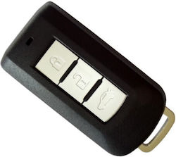 Car Key Shell with Blade with 3 Buttons for Mitsubishi / Smart