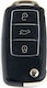 Car Key Shell with Blade with 3 Buttons for VW