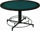 Pokertisch Metallisch Grün 150x150cm 1Stück