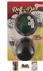 Plastic Dice Black 6pcs