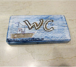 Nakaro Wood Πινακίδα WC 19x10cm ΚΑΡ-361