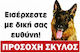 Πινακίδα Προσοχή Σκύλος 33x22εκ.