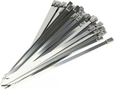 Metallische Kabelbinder 300mmx7.9mm in Schwarz Farbe (50 Stück) 882850