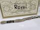 Royal Конец Бродерия Памучна сиво 8м