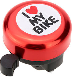 Forever I Love My Bike Κουδούνι Ποδηλάτου Κόκκινο