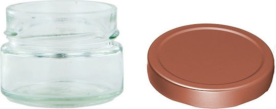 Βαζάκι Γυάλινο με Καπάκι 106ml (24τμχ)