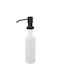 Finetto Dispenser Κουζίνας από Ανοξείδωτο Ατσάλι Μαύρο 500ml