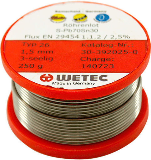 Wetec 17.0131 Lötdraht 1.5mm 250gr