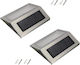 Led Set 2 Wand-Solarleuchten mit Kaltweiß Licht 6000K 9.5cmx8cmcm