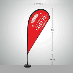 Floor Flying Banner L90xH300cm