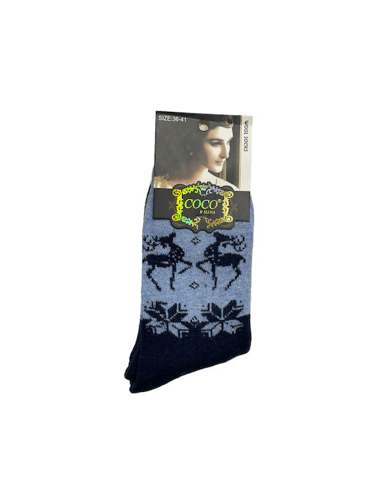 Coco&Hana Damen Socken Blau 1Pack