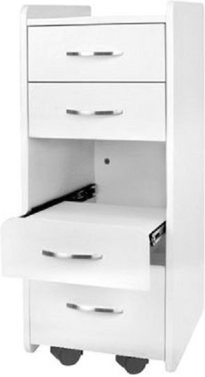 Hair Salon Maintenance Cart with 4 Drawers 33x35x82cm