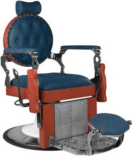 Barber Hair Salon & Spa Chair Blue with Adjustable Height Act-126345