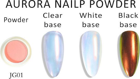 Nailp Professional Aurora Decorating Powder for Nails in Silver Color