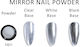 Nailp Professional Mirror Dekopulver für Nägel in Silber Farbe
