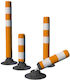Road Signage Traffic Column in Red Colour 75x75cm