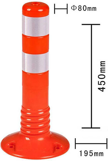 Traffic Columns Orange W45xH45cm