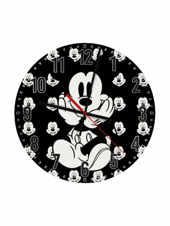 Koupakoupa Детски стенен часовник Mickey Дърво 30εκ.