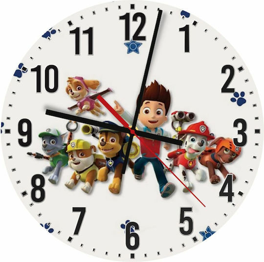 Koupakoupa Kids Wooden Wall Clock 30cm