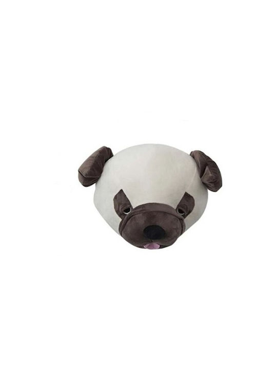 Kids Decorative Animal Bust Animals Brown made of Fabric 29x30x20εκ.