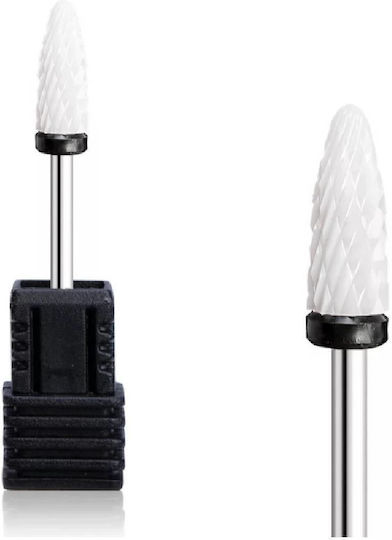 Elecool Ceramic Nail Drill Bit Safety With Cone Shape Black Safety