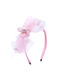 Pink Kids Headband with Flower