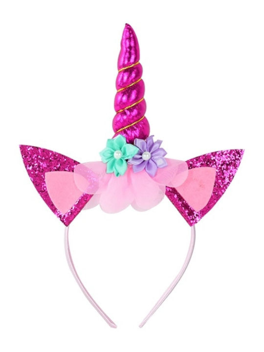 Unicorn Παιδική Στέκα Μαλλιών με Μονόκερο Ροζ