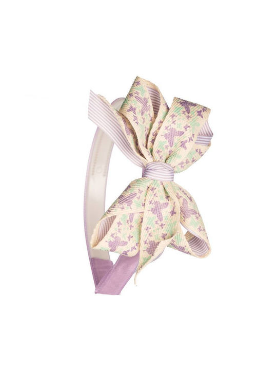 Mom & Dad Purple Kids Headband with Bow