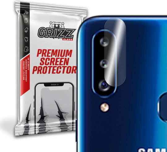 GrizzGlass Hybridglass Camera Protection Tempered Glass Transparent for the Galaxy A20s