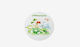 Faitakis Pack Baptism Decoration from Wood 8x8cm