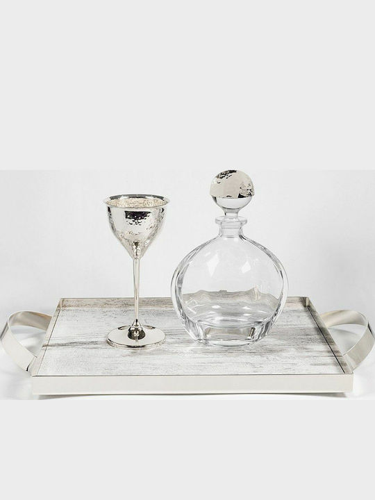 Best Man Set Crystal / Wooden 3pcs