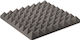 Sound Absorbing Sheet (1pcs) in Design Pyramid 100cm x 50cm x 65mm in Gray Color