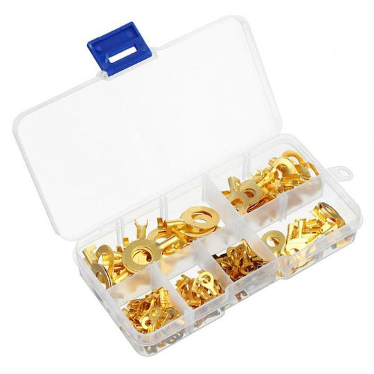 Rosfix Assortment Kit Електрически терминали с отвор Златист в комплект от 150бр