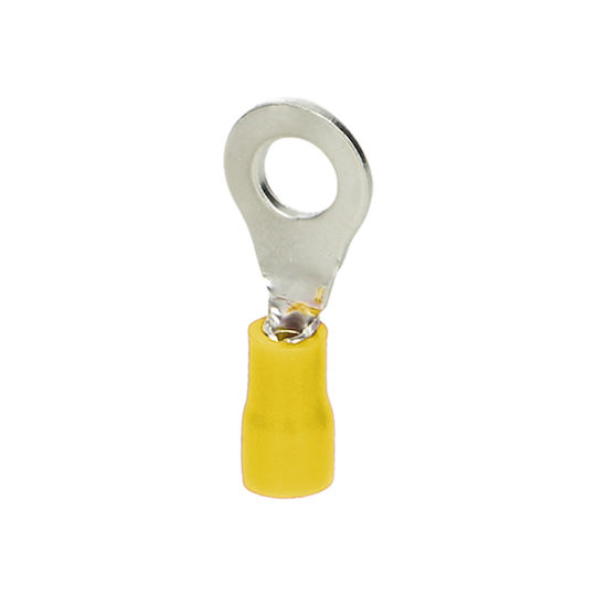 Orno Insulated Ring Terminal Yellow 10pcs
