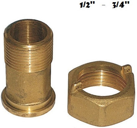 Pipe Niple Fittings Brass 1/2" / 3/4" 20379