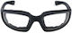 Cycling Glasses with Gray Frame & Transparent Lenses