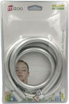 Plastic Shower Hose Silver 150cm (1/2")