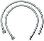 Metallic Shower Hose Silver 60cm (1/2")