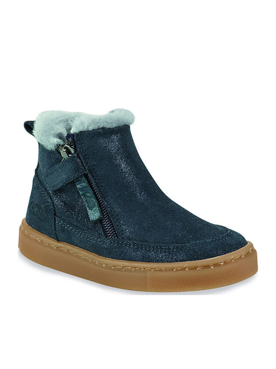 GBB Kids Boots with Zipper Blue
