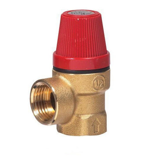 Two-Way Brass Pressure Relief Valve ½" for boiler