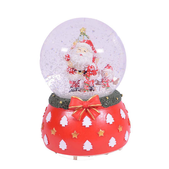Weihnachtliche Schneekugel mit dem Weihnachtsmann 1Stück