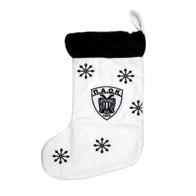 Christmas Decorative Fabric White Socks