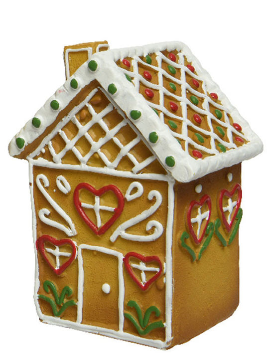 Christmas Decorative House Beige 12.7x9x9cm.