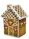 Christmas Decorative House Beige 12.7x9x9cm.