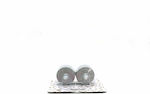 Christmas Silver Battery Candle 2pcs