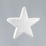 Plastic Christmas Decorative Pendant Star 25cm White