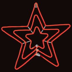 Lianos Illuminated Red Hanging Christmas Decorative Star 70cm Lianos Illuminated Red Hanging Christmas Decorative Star 70cm