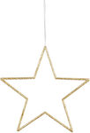 Plastic Christmas Decorative Pendant Star 32cm Gold