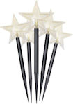 Led Plastic Illuminated Christmas Decorative Floor Star Black